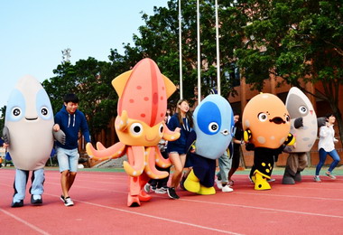 高雄5寶巡迴宣傳首站高雄海科大(圖)