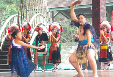 紐西蘭毛利族青少年團至九族深度交流(圖)