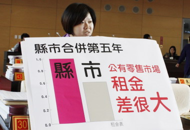 市場攤位使用費出現一市兩制議員要求改進(圖)