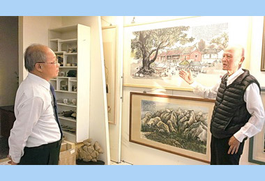 林政則訪柯耀東 盛讚藝術成就(圖)