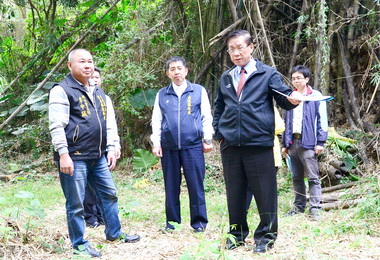 野溪損壞 林明溱下令迅速改善(圖)