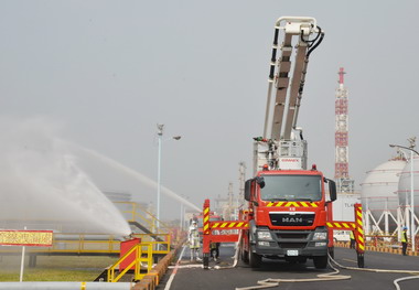 中油大林煉油廠安全防護一級CI演練逼真詳實(圖)