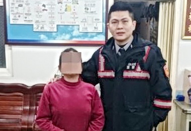 霸王寒流來襲警助走失婦返家(圖)