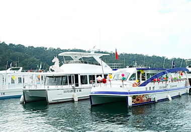 日月潭遊湖正式啟動低碳型態(圖)