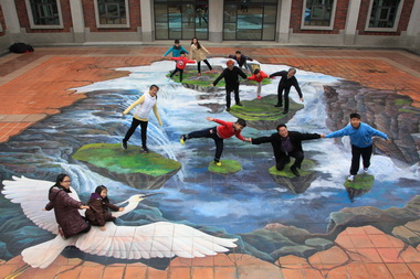 港藝天境3D藝術彩繪特殊體驗值得前往(圖)