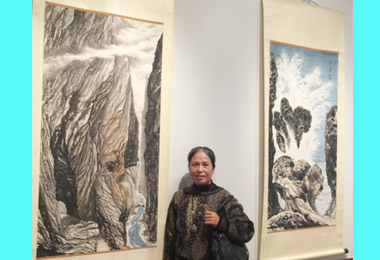 高齡學畫林玉蘭15年後開畫展(圖)