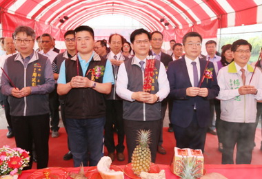 南山截水溝工程動土(圖)