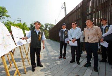 立院副院長蔡其昌大甲日南驛站勘查(圖)