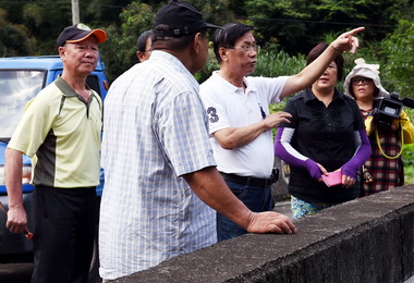 林明溱：野溪治理工程汛期前改善(圖)