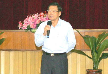 台船辦惜別茶會 歡送董事長賴杉桂(圖)