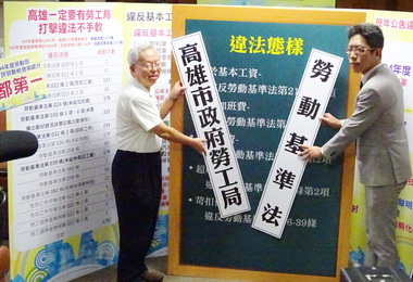 打擊違法勞工局保衛勞動條件大作戰開跑(圖)