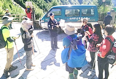 颱風來襲 保七警：勿上山(圖)