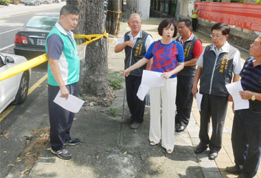 立委何欣純爭經費改造大里益民路環境(圖)