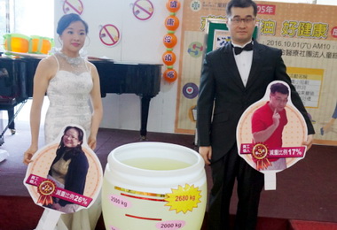 夫妻減重有成穿婚紗秀自信(圖)