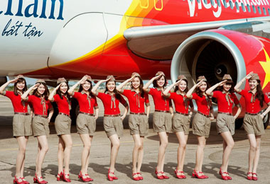 16至18日越捷航空釋出20萬張0元機票(圖)