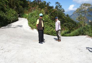 仁愛鄉泉南農路復 農運更安全(圖)