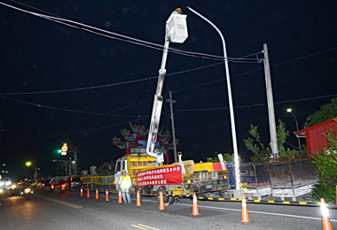 告別水銀路燈 南投縣LED放光明(圖)