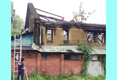 台中州文書倉庫遭祝融市府：緊急修復(圖)