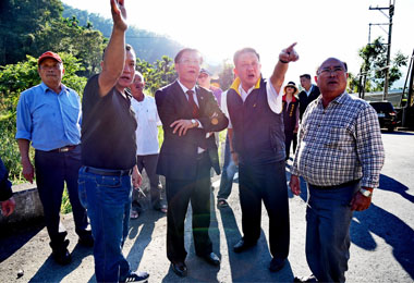 埔里大隆橋下游易淹水 縣長：修繕(圖)