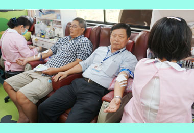 中油煉製事業部辦公益捐血(圖)