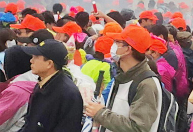 白沙屯媽祖起駕進香受到民眾熱烈歡迎(圖)