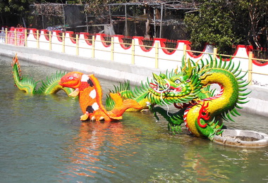 大眾爺廟改善龍吐水景觀(圖)