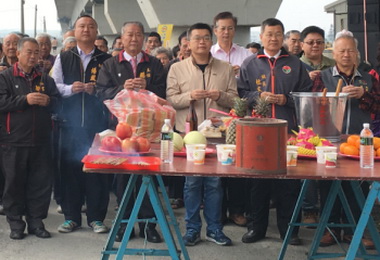 大甲東明路高鐵橋下西側新闢道路開工(圖)