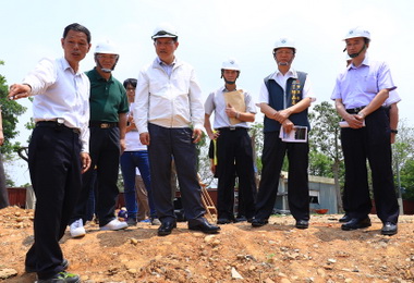 林佳龍視察永福派出所興建預定地(圖)