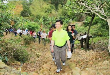 視察瑞井步道 林佳龍：借鏡打造百里步道(圖)