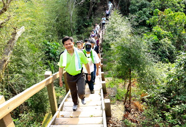 中市潭子新田第三登山步道完成改善(圖)