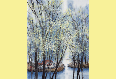 蔡秉軒師生水墨花鳥展7日集集展出(圖)