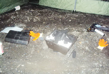 和平警大搜山搶救尋短男(圖)