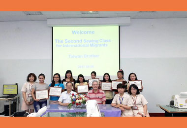 楠梓加工區攜廠商辦國際移工縫紉班(圖)