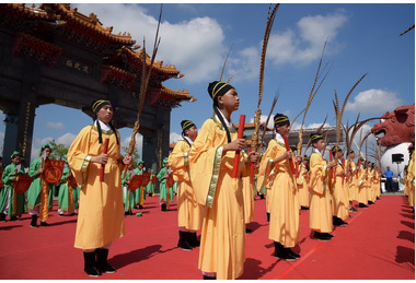 孔子誕辰釋奠典禮於文武廟舉辦(圖)