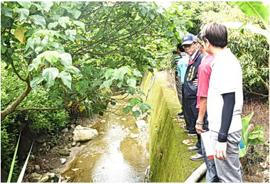野溪毀房舍 林明溱：修護溪岸(圖)