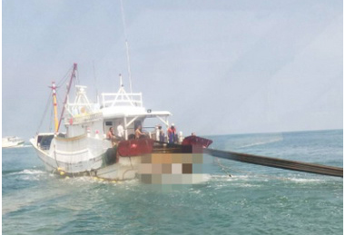 民眾報案近岸違拖海巡登檢取締函送(圖)