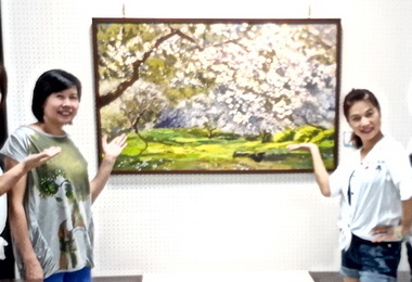 水里社大油畫班師生聯展水里商工展出(圖)