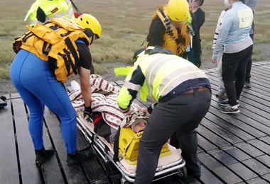 農業局進行高美濕地緊急應變演練(圖)