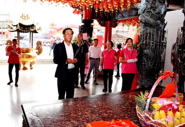 陳府將軍廟慶入火安座林明溱：祈求縣政順利(圖)