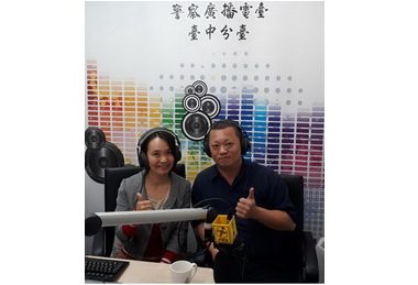 清水警分局副分局長親上警廣談反毒反詐(圖)