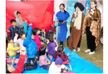 靜宜大學耶穌聖誕馬槽市集讓愛照亮各角落(圖)