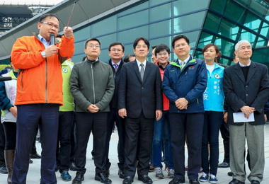 賴清德視察台中軌道發展(圖)