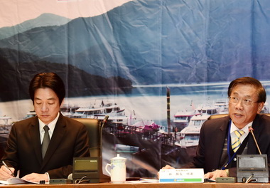 賴清德視察前瞻政策林明溱盼減輕財政壓力(圖)