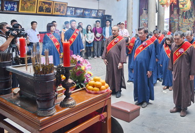 竹山沙東宮辦紀念鄭成功394週年釋奠禮(圖)