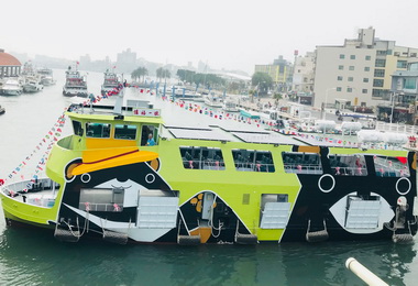 電動渡輪旗福一號15日國際遊艇展亮相(圖)