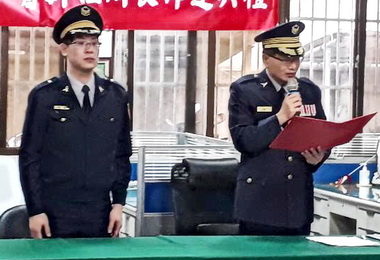 梧棲分駐所與明秀派出所新任所長佈達(圖)