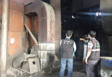 龍井工廠違法排放市府告發處分限期改善(圖)