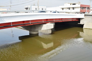 南山截水溝下游工程蚵寮橋完工(圖)