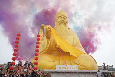 易經大學王禪老祖金身落成場面莊嚴(圖)