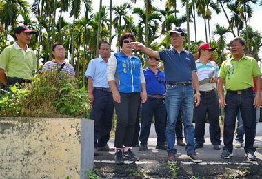 水里多處建設毀損林明溱：發包改善(圖)